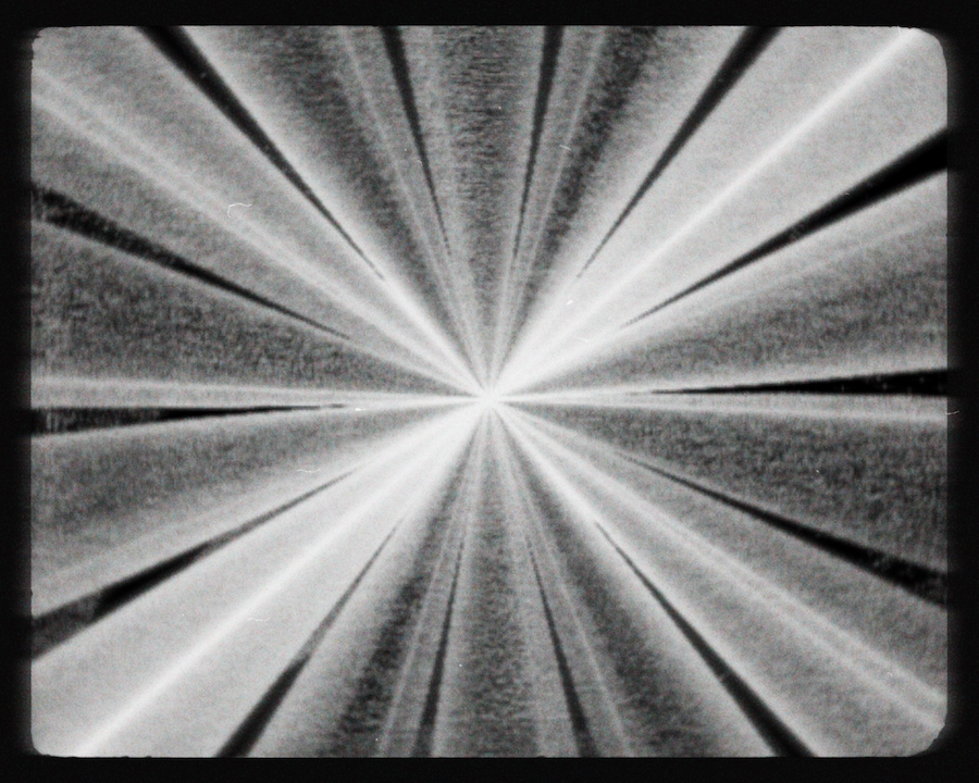 black and white starburst pattern
